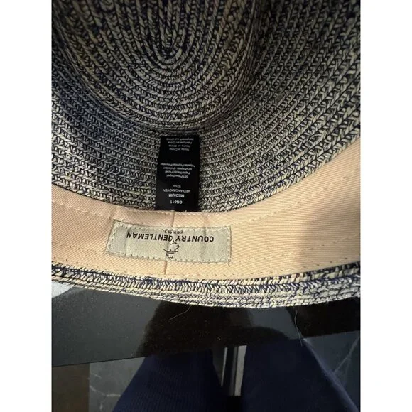 Country Gentleman Traveler Fedora Hat Paper Straw CG011 Medium Paper Blend - Picture 3 of 6
